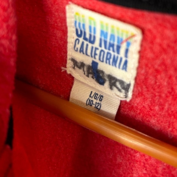 082. Old Navy Boys Red Full Zip Hoodie - Picture 3 of 3